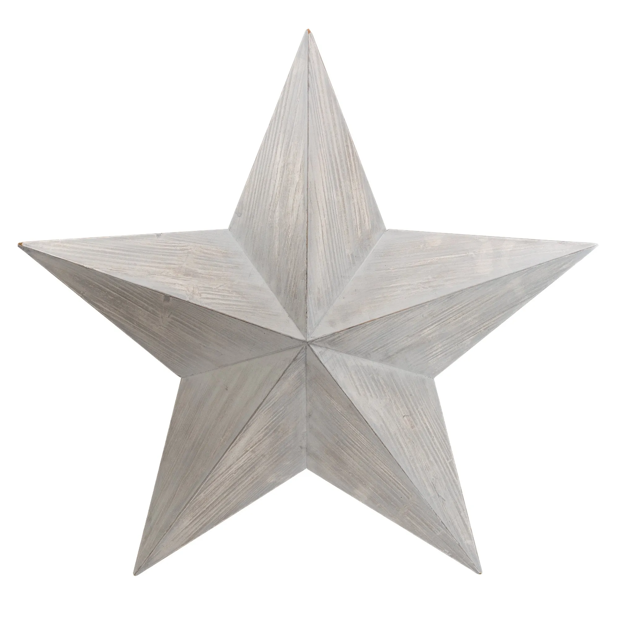 76cm 3D MDF Star - Grey Wash