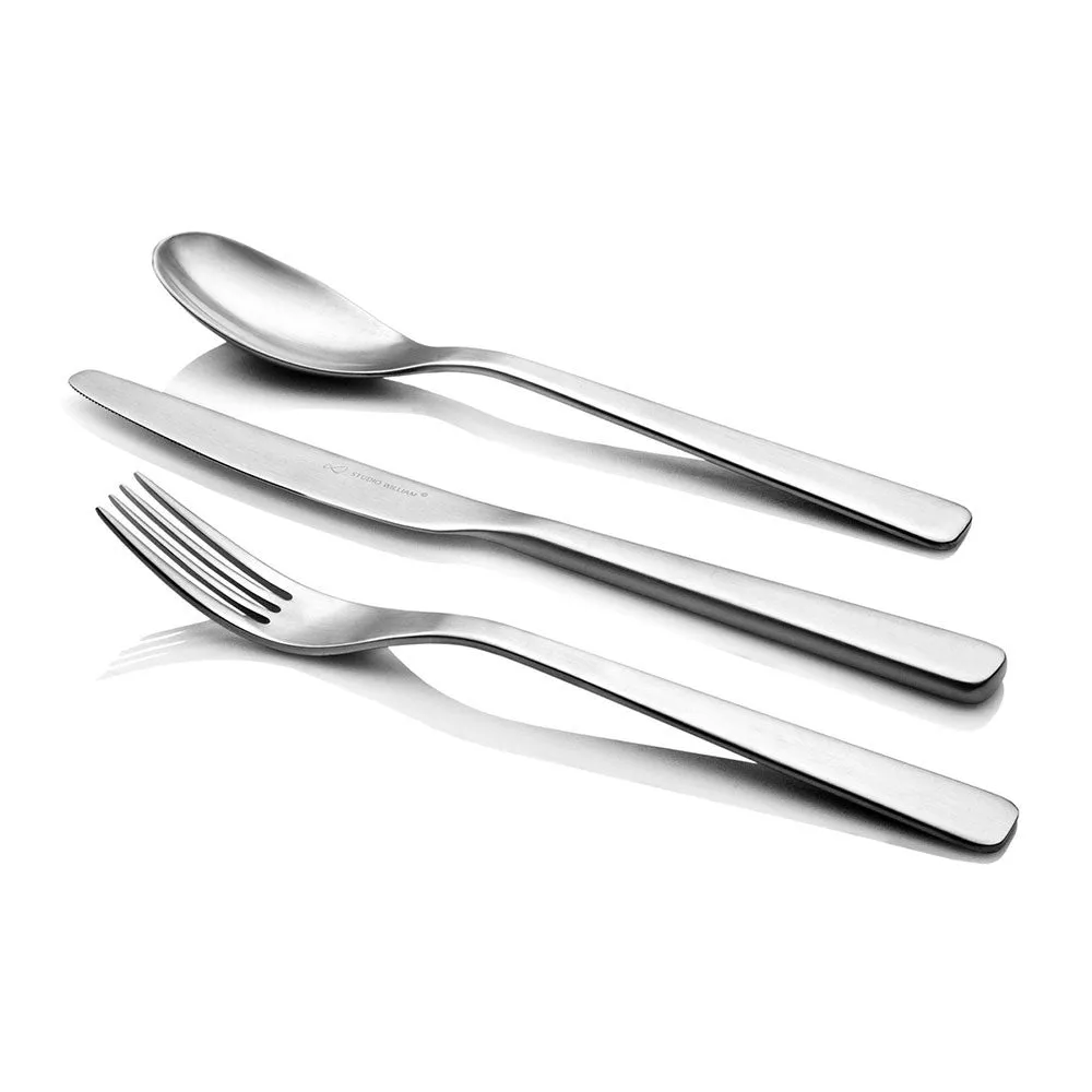 84 piece set, Studio William, Baobab, satin finish stainless steel