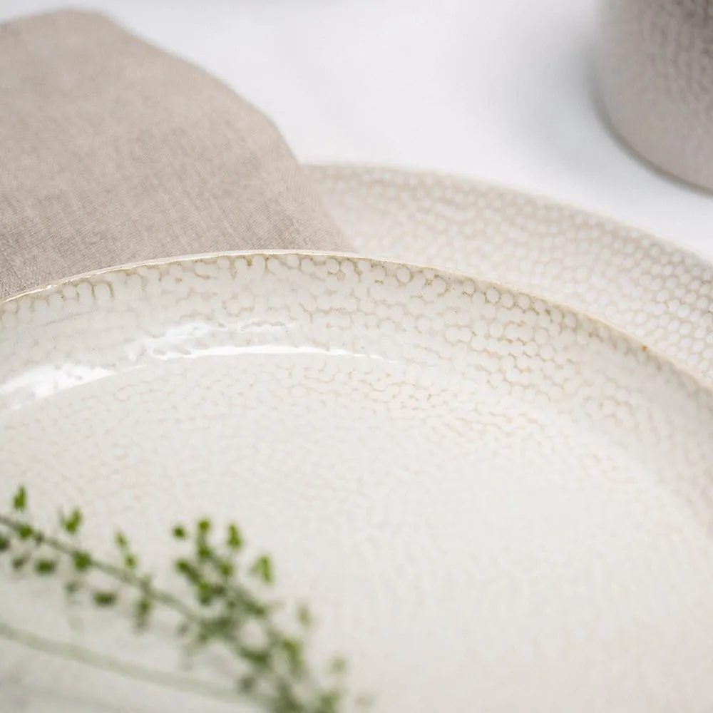 Abbey Serving platter, Dia33cm, Ivory