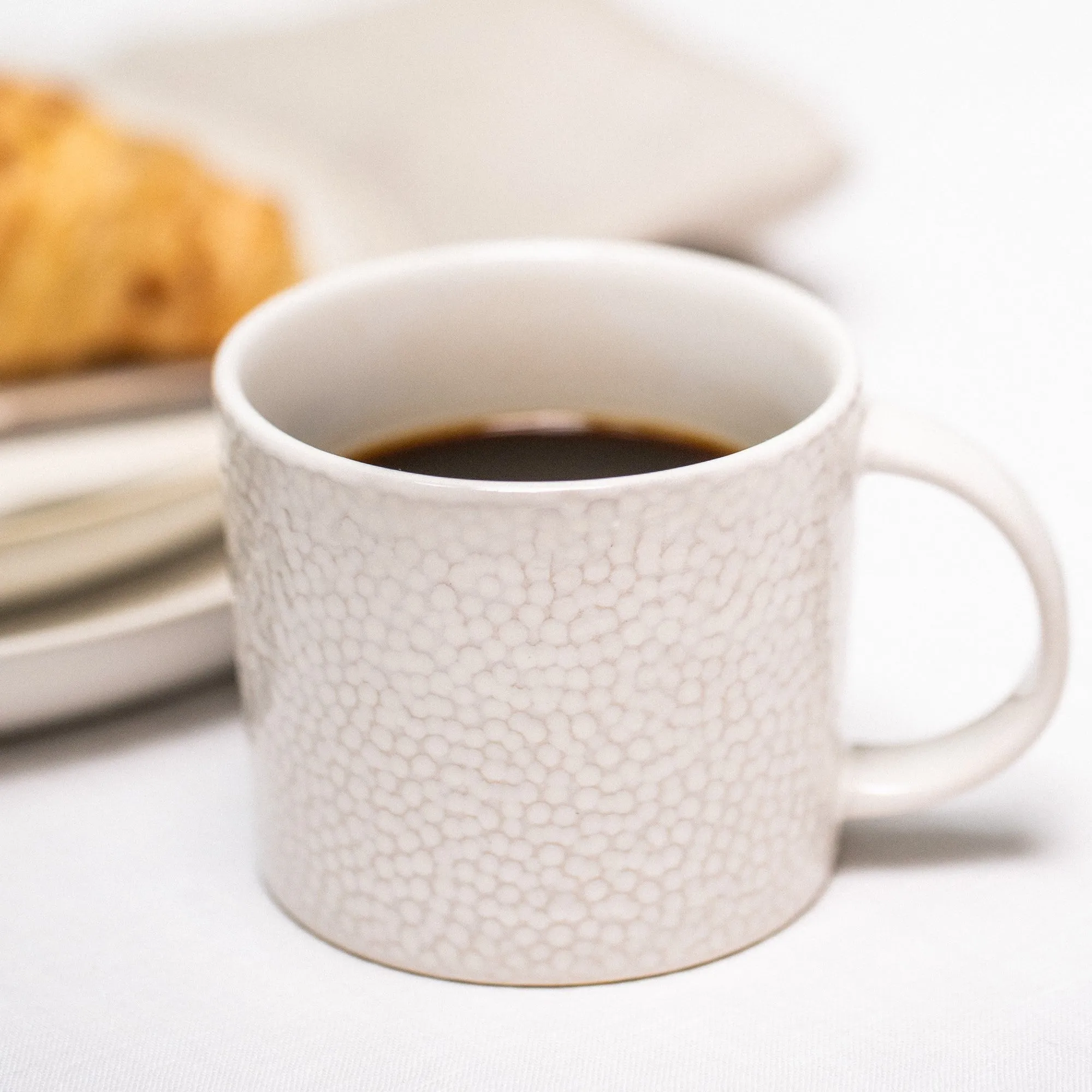 Abbey Set of 6 mugs, 280ml, Ivory