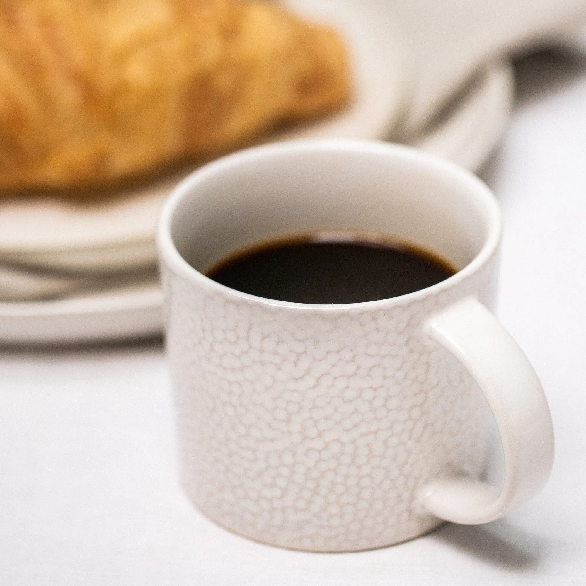Abbey Set of 6 mugs, 280ml, Ivory