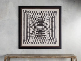 Abstract Lines I Framed Tapestry