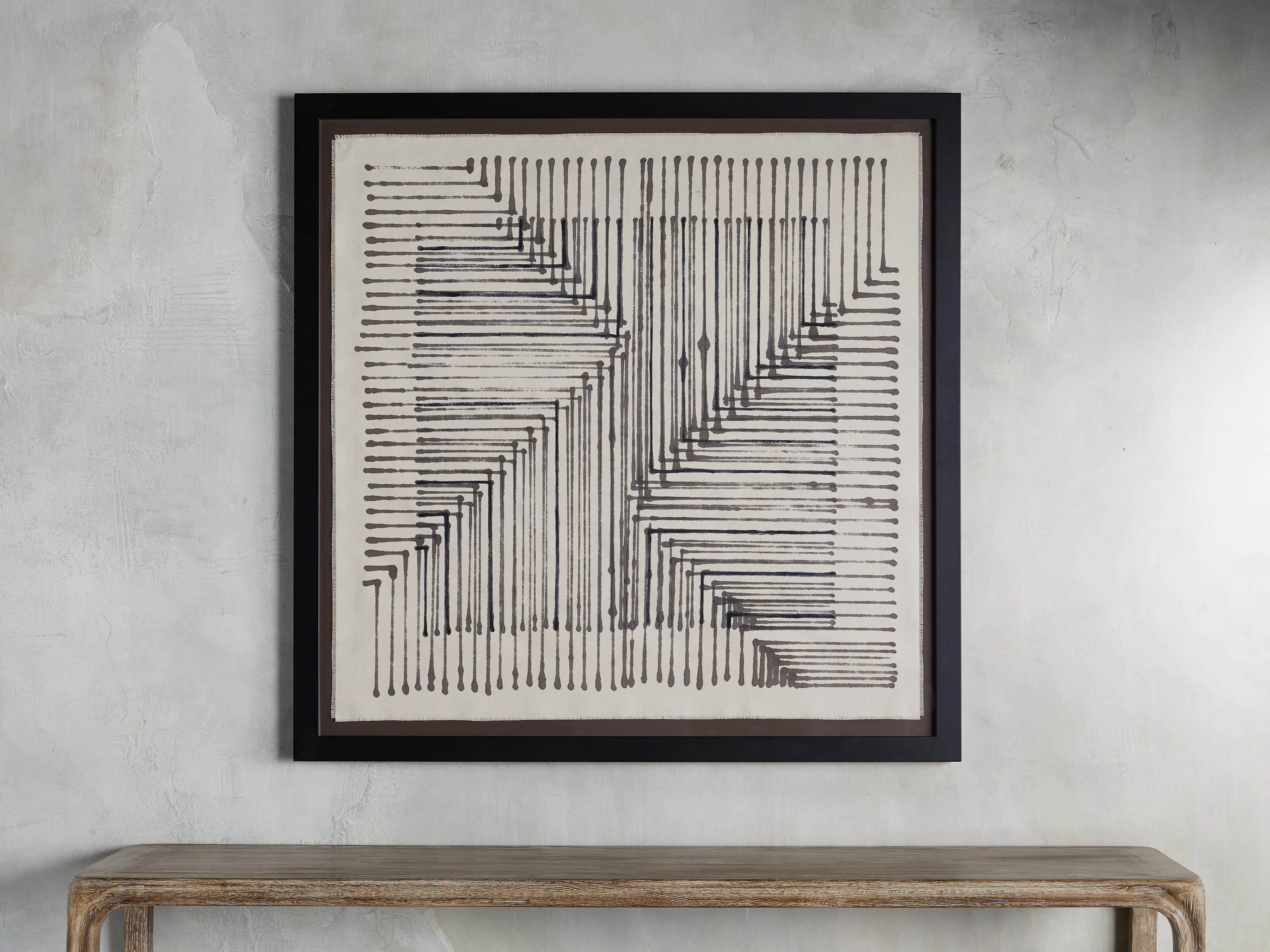 Abstract Lines IV Framed Tapestry