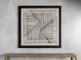 Abstract Lines IV Framed Tapestry