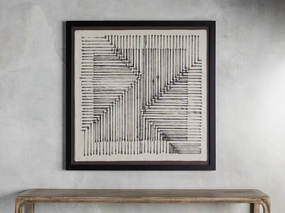 Abstract Lines IV Framed Tapestry