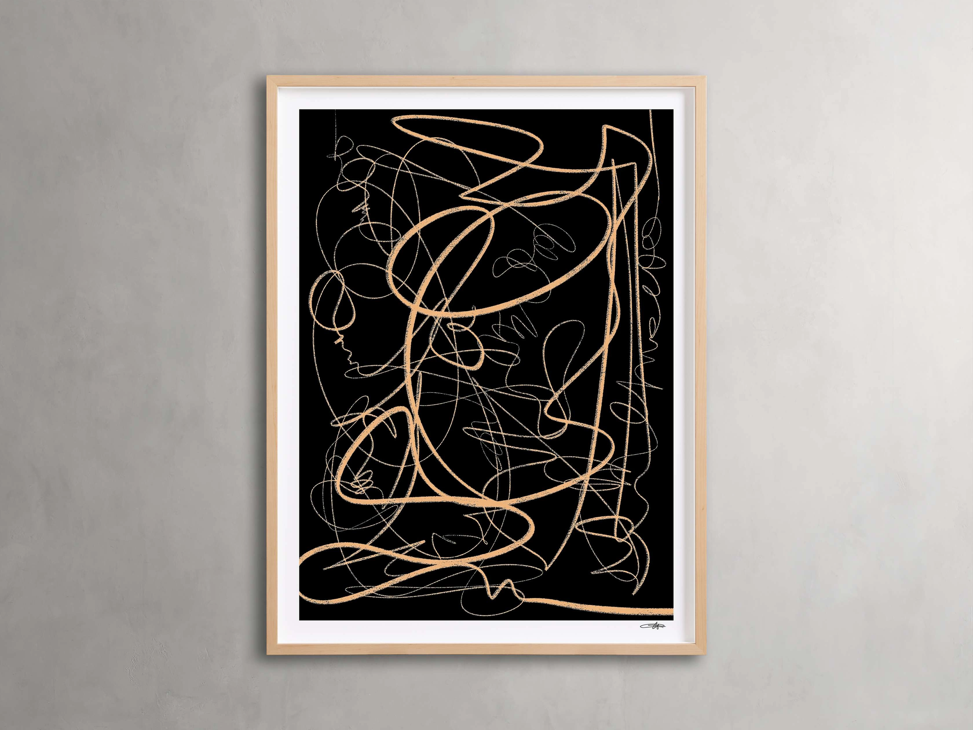 Abstract Pathway Framed Print