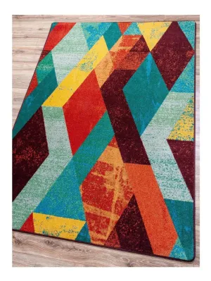 Abstraction Multi-Color Rugs serving tray, cheese board