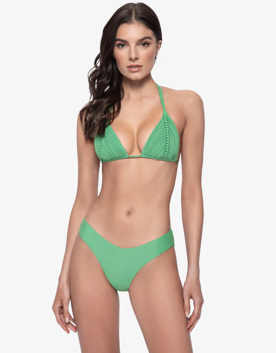 Agave High Cut Full Bikini Pant - Agave