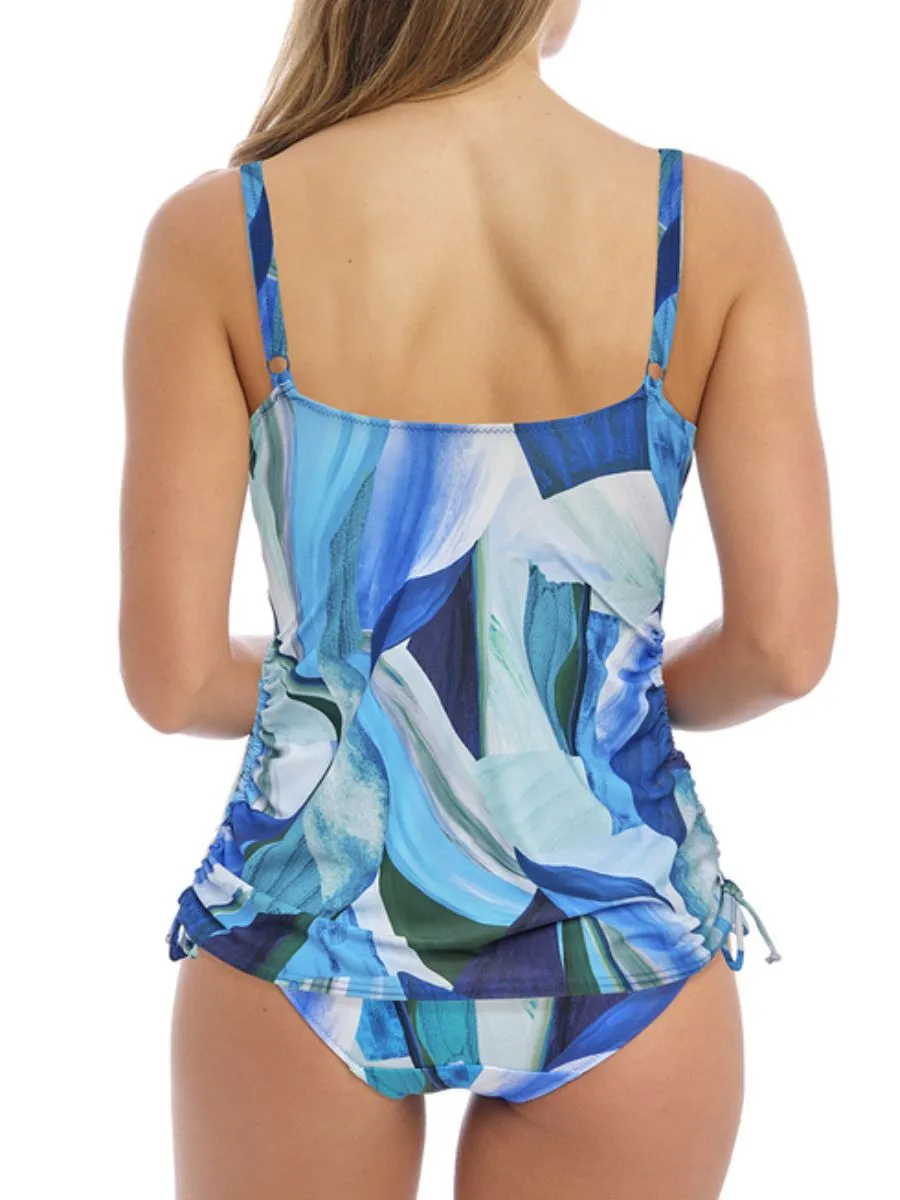 Aguada Beach Twist Front Tankini - Splash