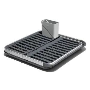 Aluminium Fold Flat Dish Rack, Grey home accents, decorative items