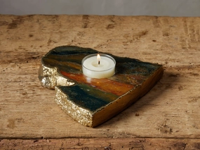 Angel Jasper Tealight Holder