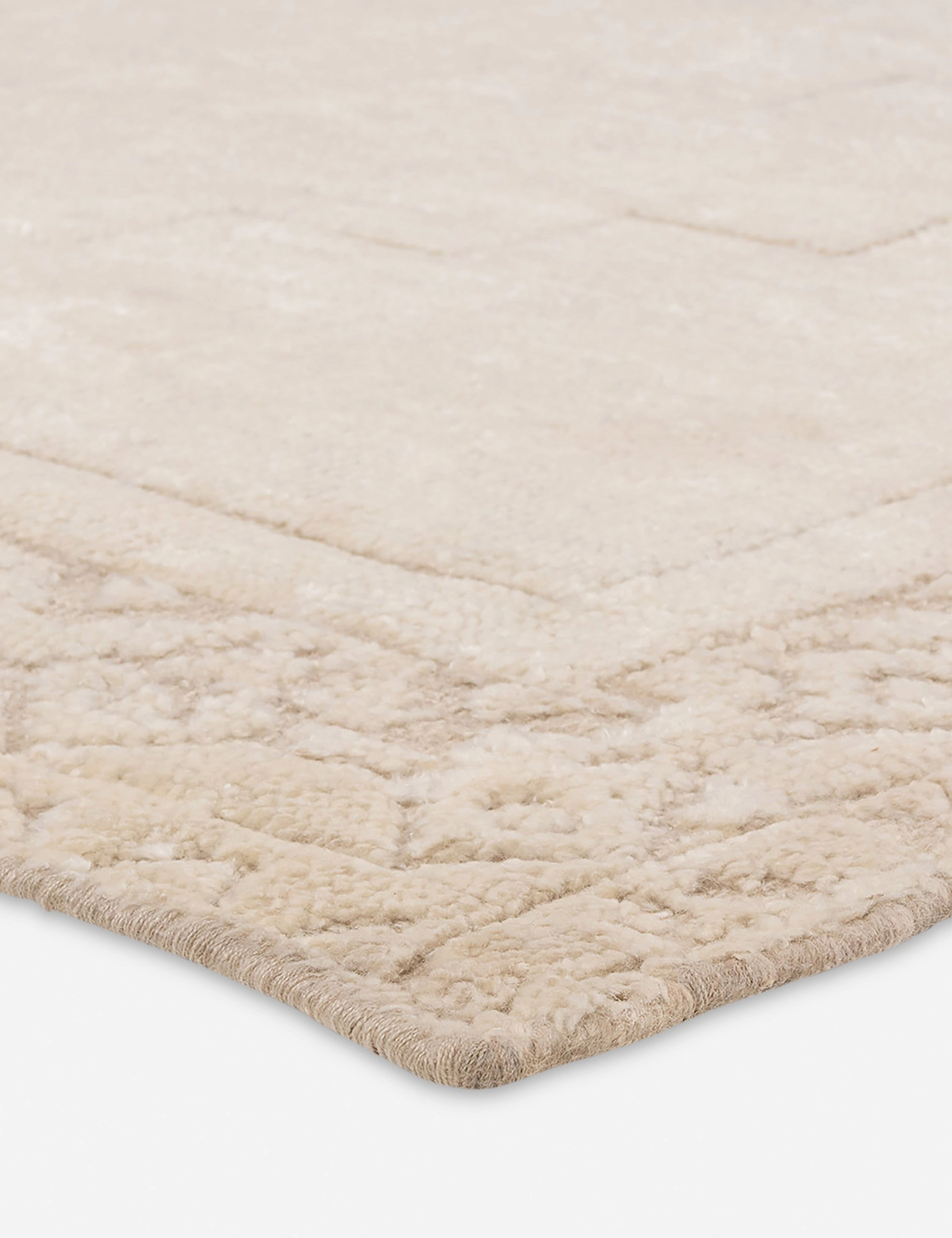 Ansa Hand-Knotted Wool-Blend Moroccan-Style Rug