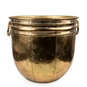 Antique Gold Large Metal Planter kitchen essentials, utensils set