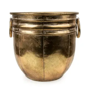 Antique Gold Small Metal Planter kitchen essentials, utensils set