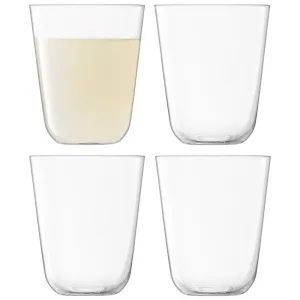 Arc Tumblers Set of 4 380ml, Clear ceramic platter, appetizer tray