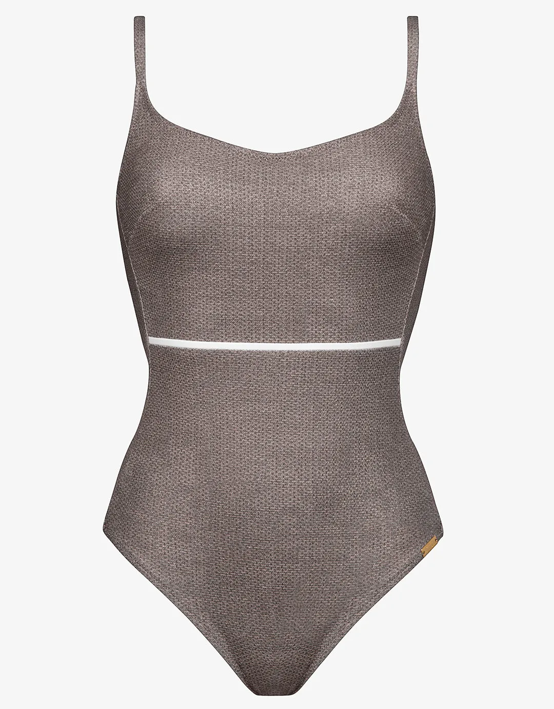 Argentum Underwired Swimsuit - Metallic Zinc