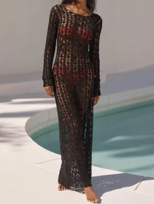 Ariana Coverup Dress In Black
