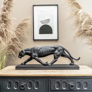 Art Deco Style Black Panther On Plynth Ornament kitchen essentials, utensils set
