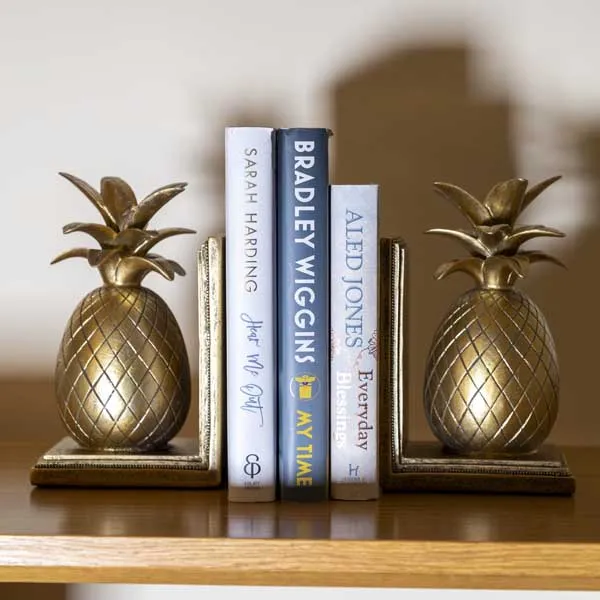 Art Deco Style Gold Pineapple Bookends kitchen essentials, utensils set