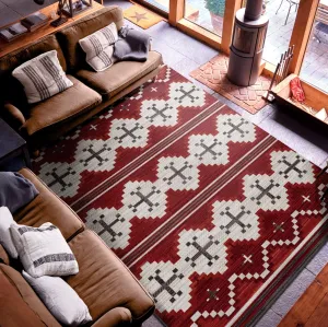 Aspen Rug Collection - Red serving tray, cheese board
