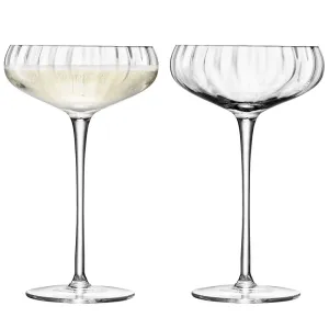 Aurelia Champagner Saucers Set of 2, 300ml, Clear Optic ceramic platter, appetizer tray