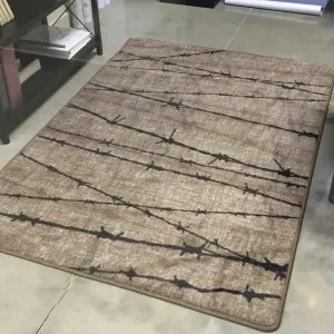 Barbed Wire Area Rugs in Grey serving tray, cheese board