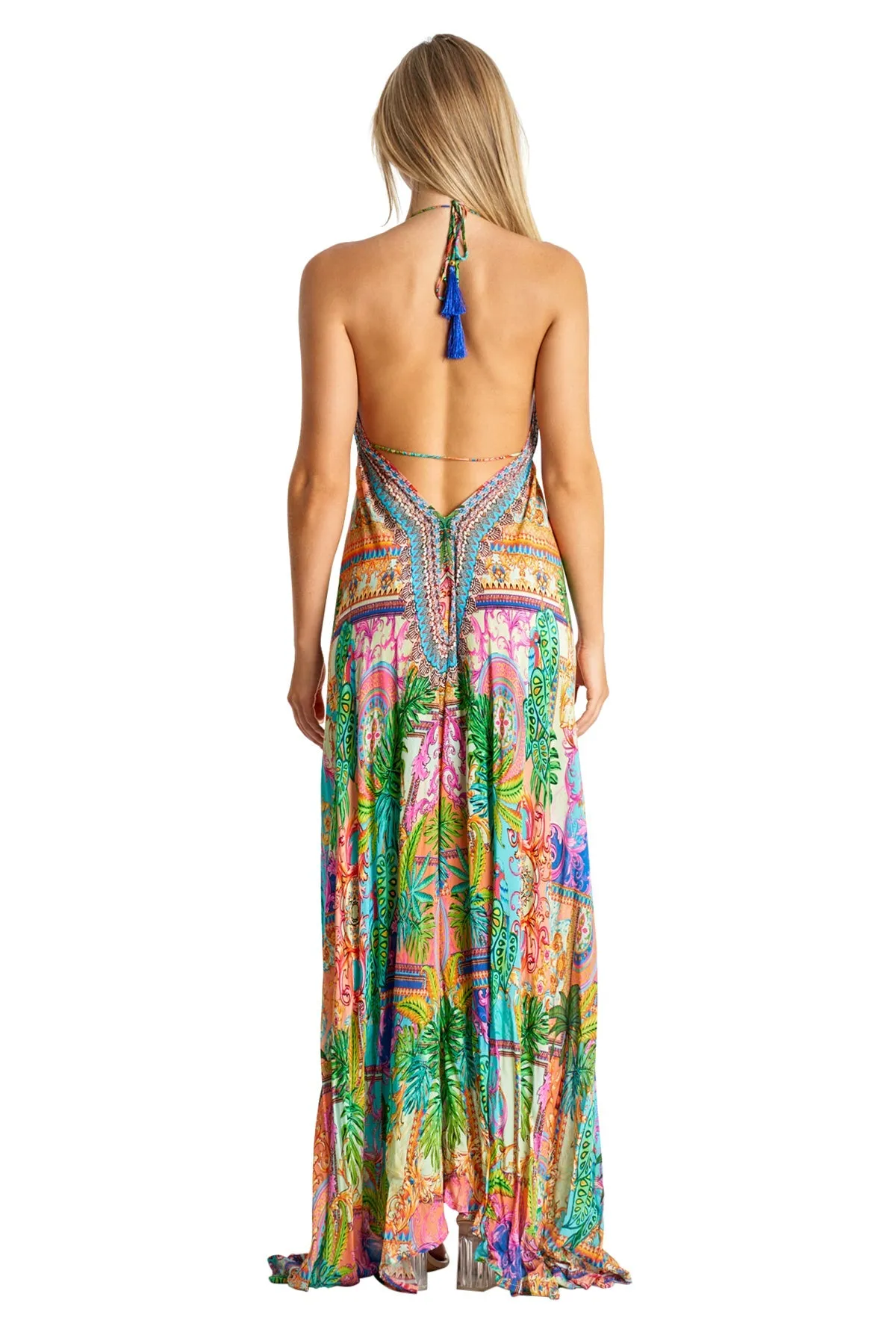 Barcelona Halter Maxi Dress