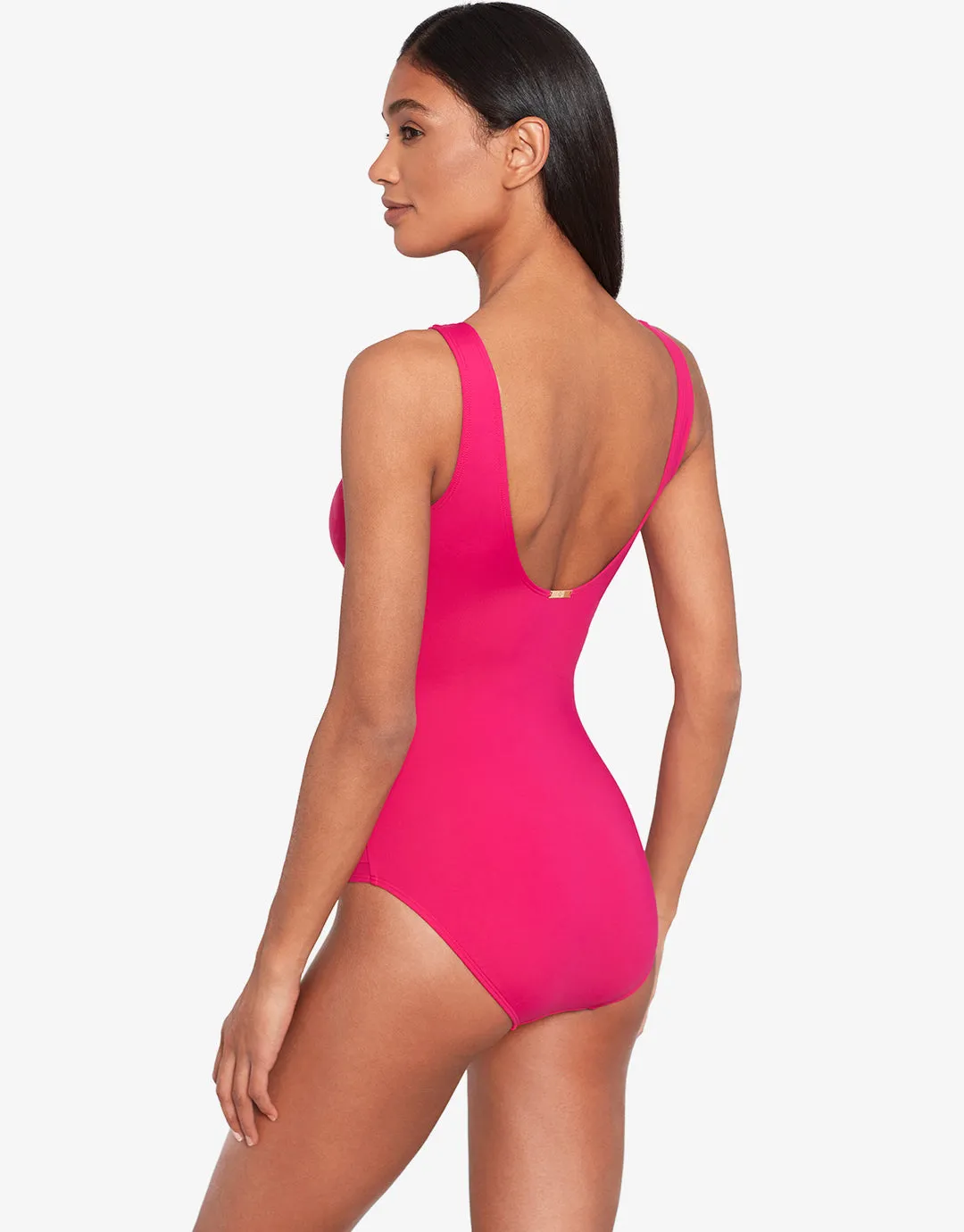 Beach Club Solids Ruffle Swimsuit - Orchid