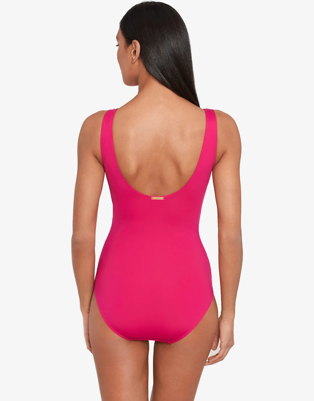 Beach Club Solids Ruffle Swimsuit - Orchid
