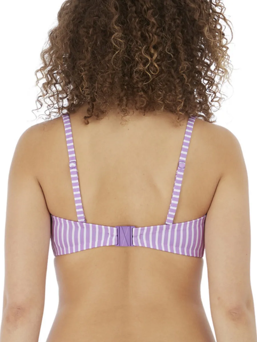 Beach Hut Bandeau Bikini Top - Cassis
