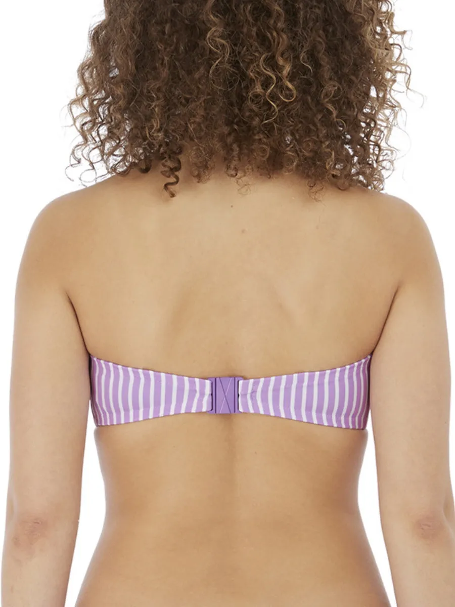 Beach Hut Bandeau Bikini Top - Cassis