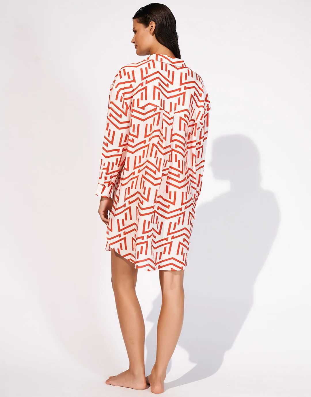Beach Shirt - White Flame