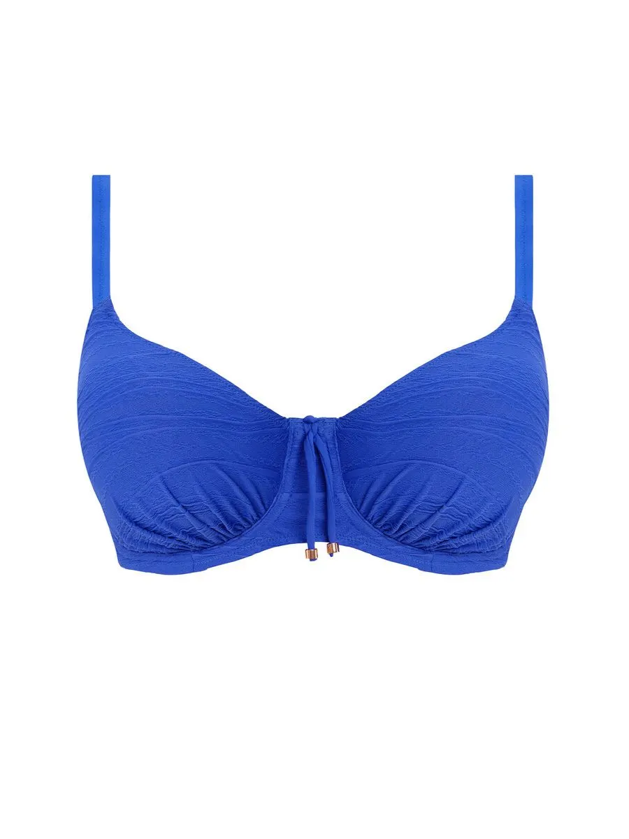 Beach Waves Full Cup Bikini Top - Ultramarine