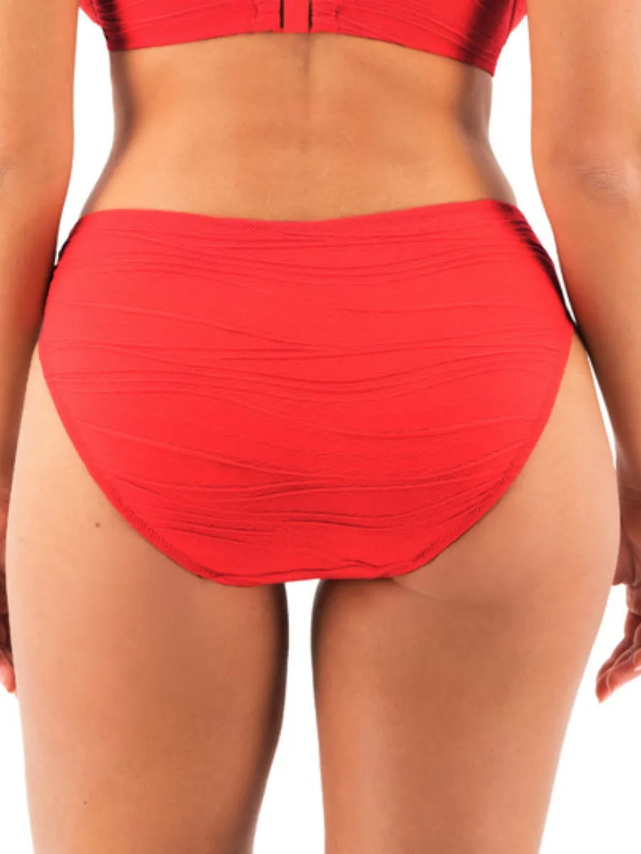 Beach Waves Mid Rise Bikini Brief