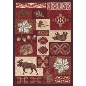 Bear Creek Lodge Rug Collection serving tray, cheese board