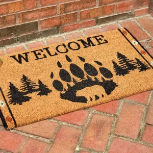 Bear Paw Lodge Welcome Doormat modern serveware, serving platter