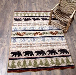 Bear Trails Forest Area Rugs serving tray, cheese board