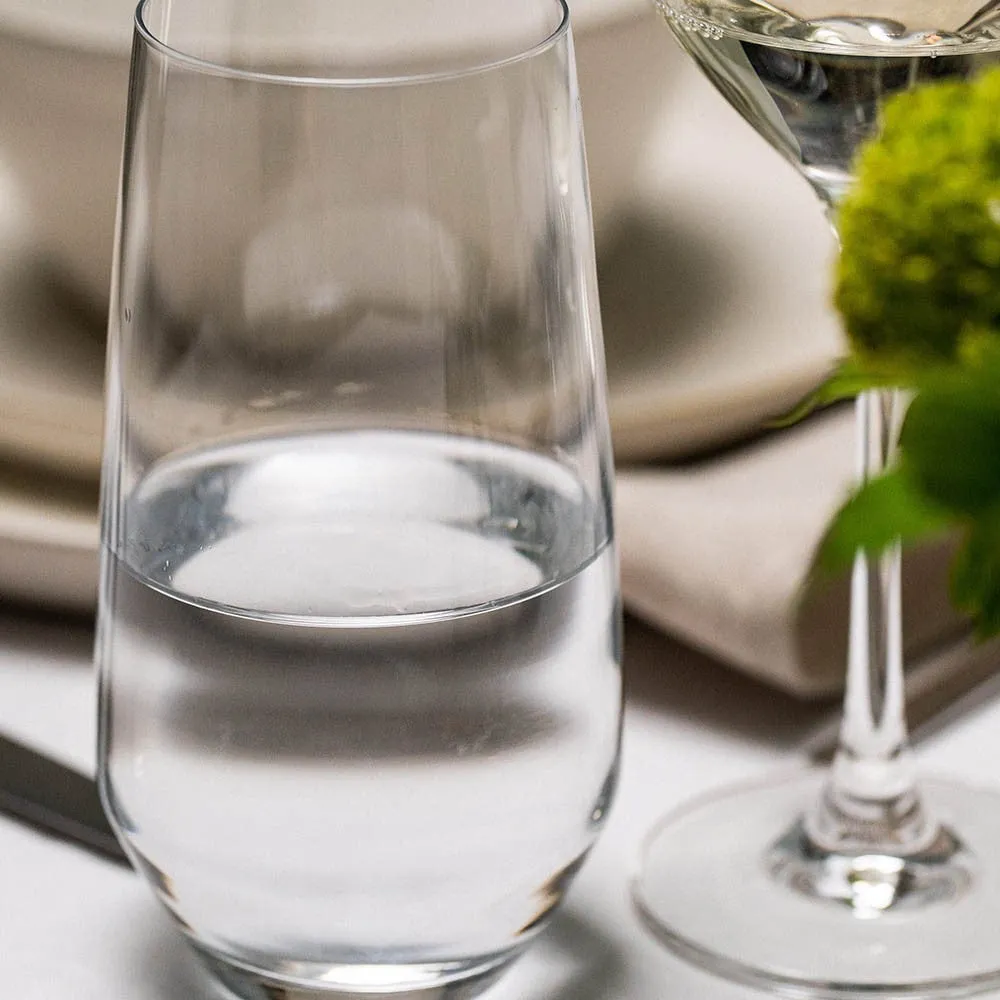 Beaumont Set of 6 highball glasses, 460ml, Clear Crystal