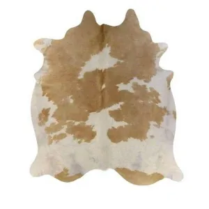 Beige and White Cowhide Rug - Special wall decor, home accessories