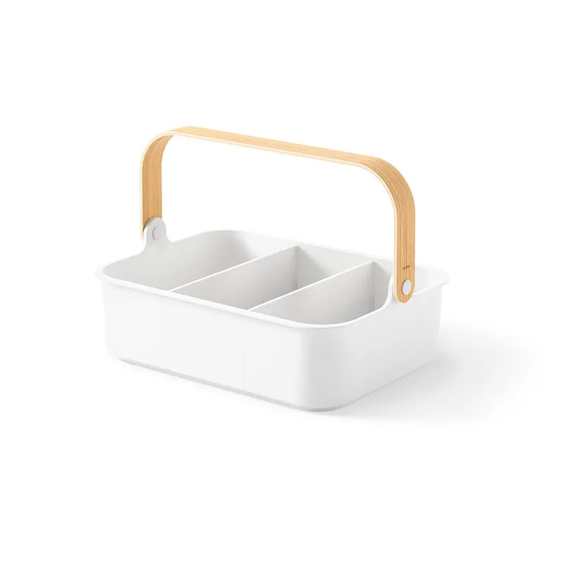 Bellwood Bin, White & Natural
