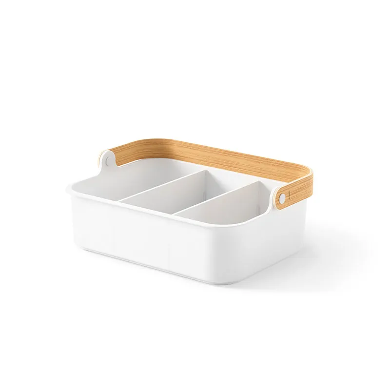 Bellwood Bin, White & Natural