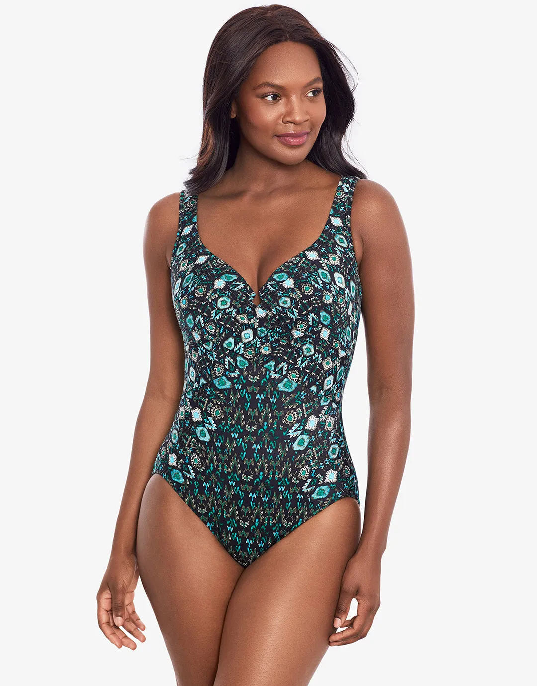 Bijoux Criss-Cross Escape Swimsuit - Green