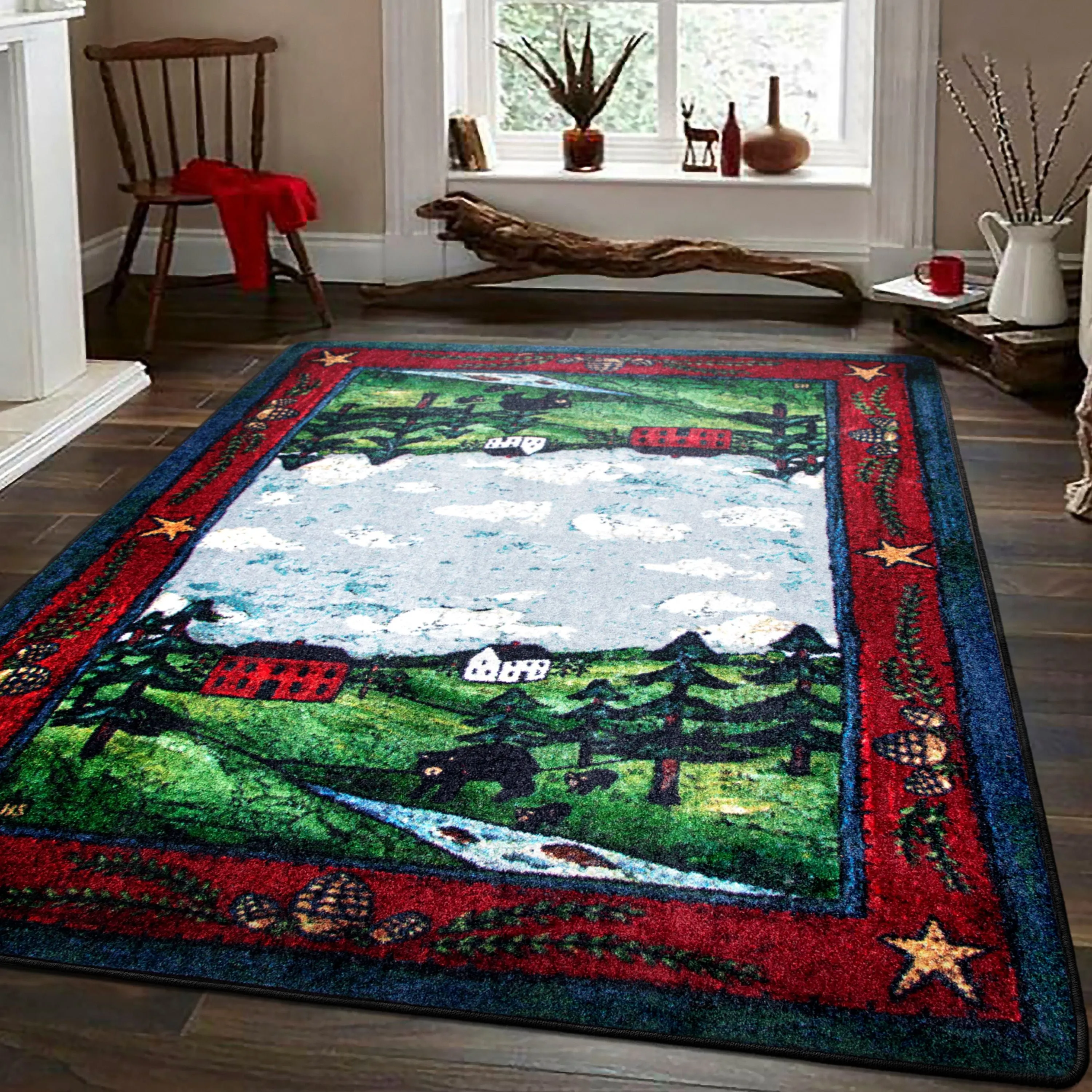 Black Bear Creek Rugs serving tray, cheese board