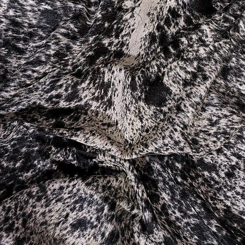 Black White Salt & Pepper Cowhide Rug