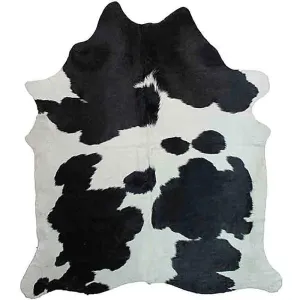 Black White Special Cowhide Rug USA rug, patriotic rug