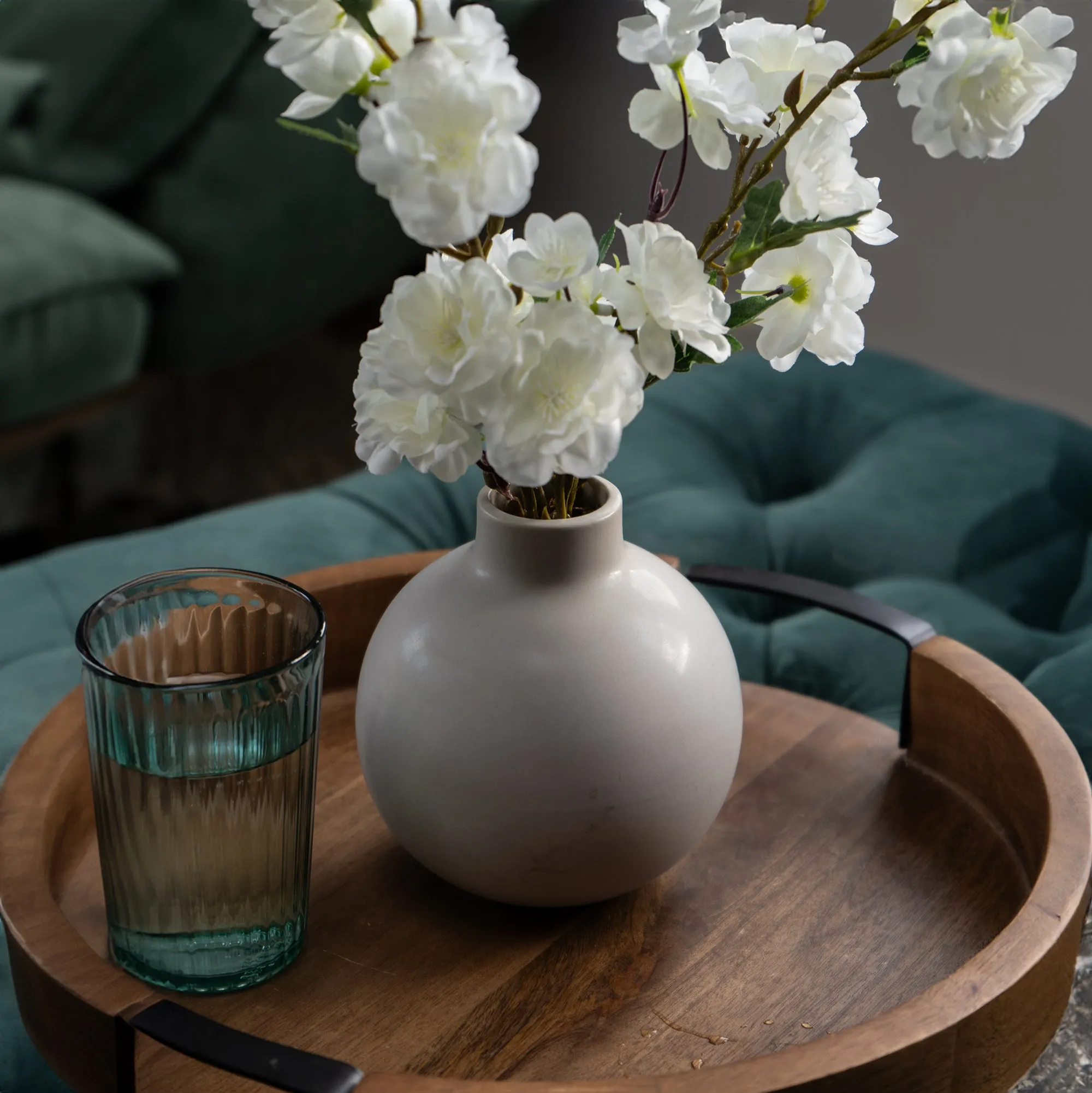 Blossom In Ceramic Bottle Vase