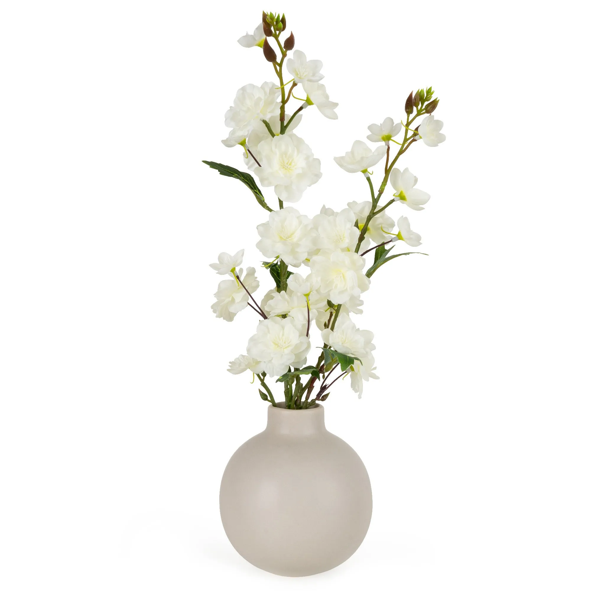 Blossom In Ceramic Bottle Vase