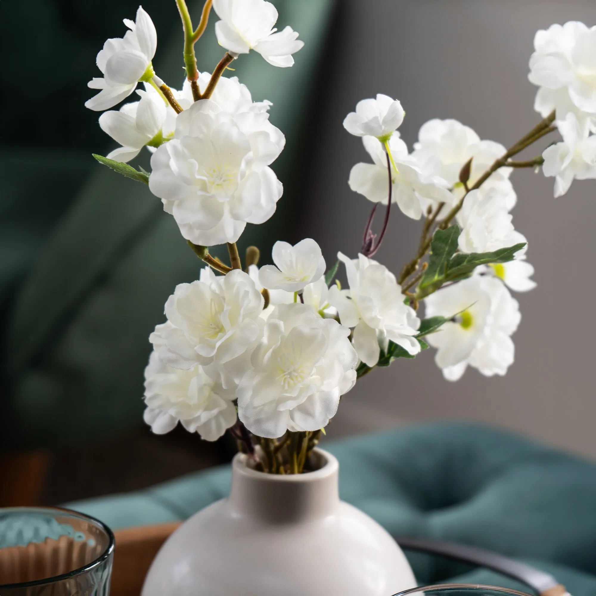 Blossom In Ceramic Bottle Vase