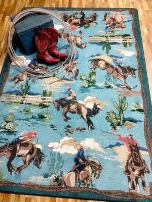 Blue Bronc Western Rugs serving tray, cheese board