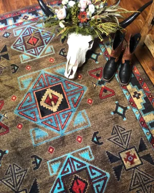 Blue Zircon Southwestern Rugs serving tray, cheese board